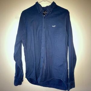 Hollister Epic Flex Stretch Shirt in Navy